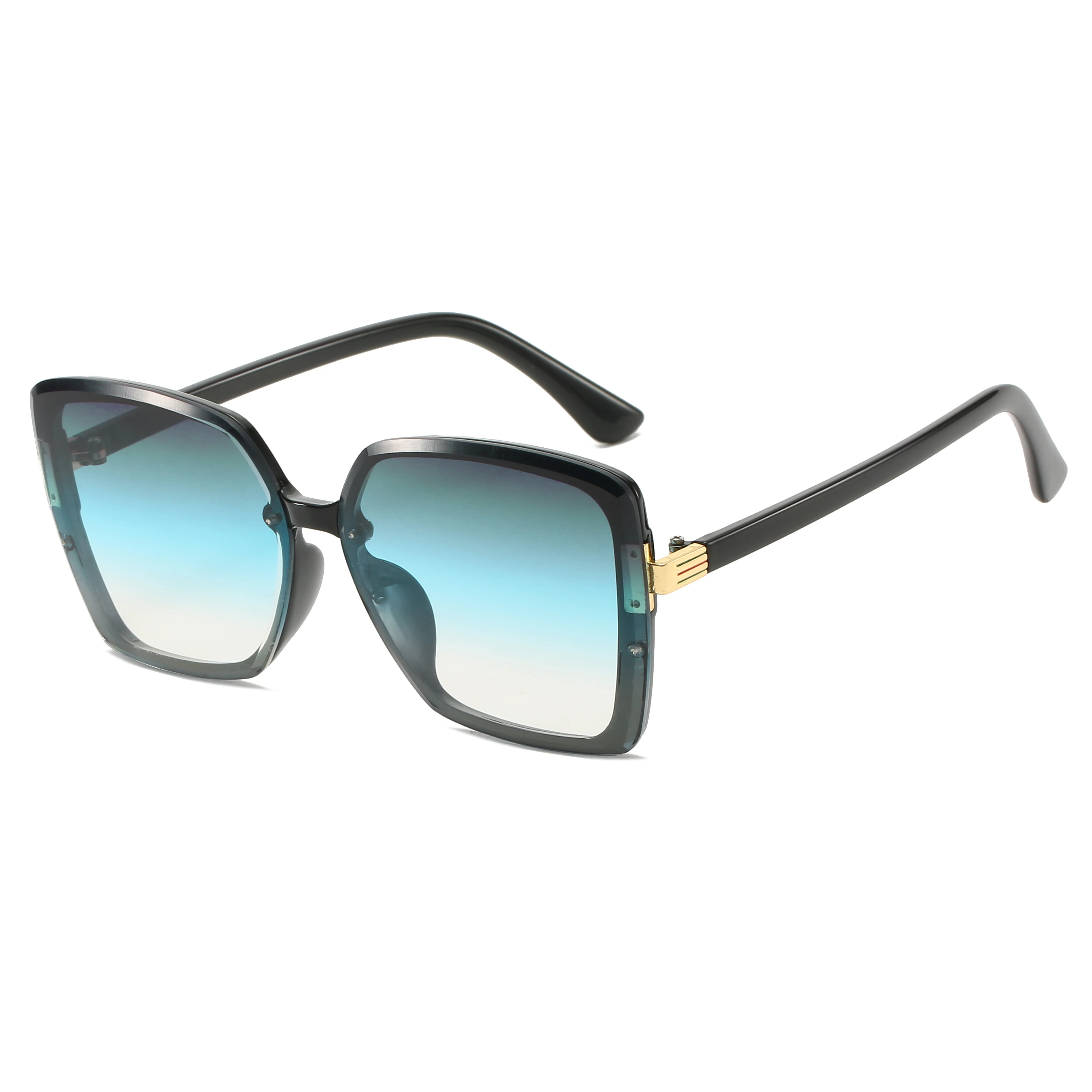

Benci Sun Glasses Aesthetic Metal Shield Custom Logo Rectangle Shades Unisex Novelty 2020 New Arrivals Classic Sunglasses
