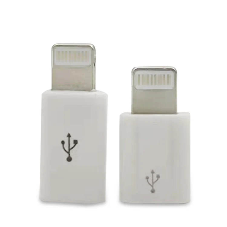 

Adapter Micro USB To Lighting 8Pin For Apple Adapter With Key Chain Sync Charger OTG Converter, Customer customization