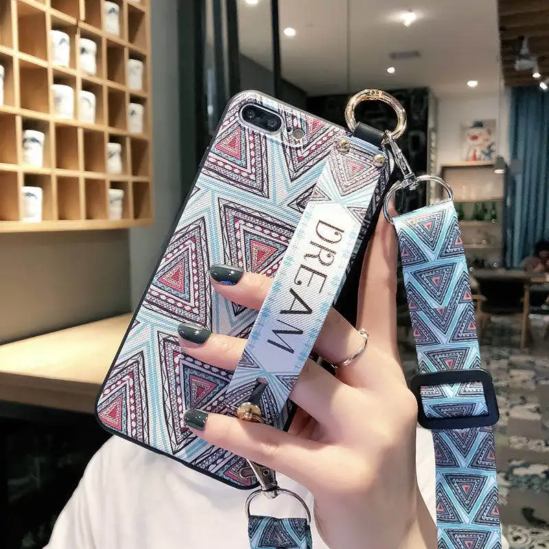 

Wholesale cartoon Cell phone Case shoulder hanging women soft shell Phone Cover Case TPU mobile phone case
