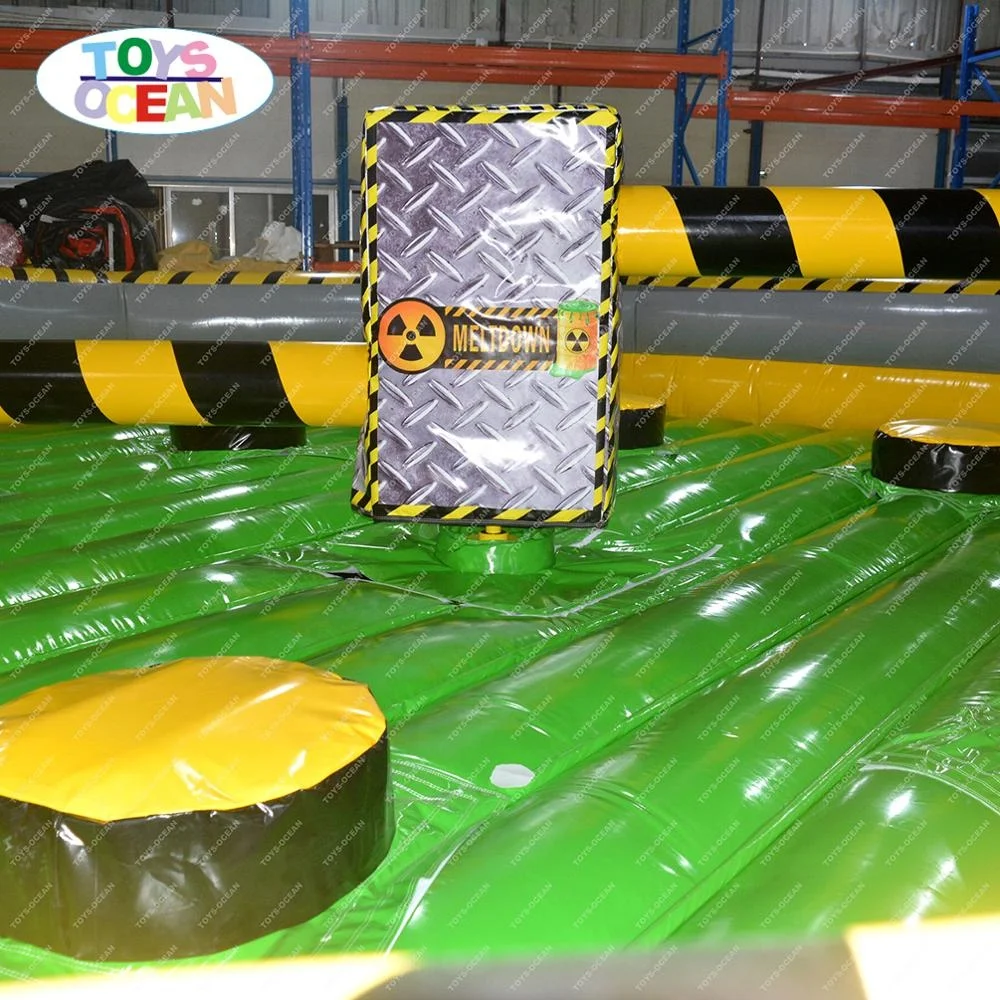 7x7m Branded Logo Inflatable Meltdown Wipeout Eliminator Sweeper Game ...