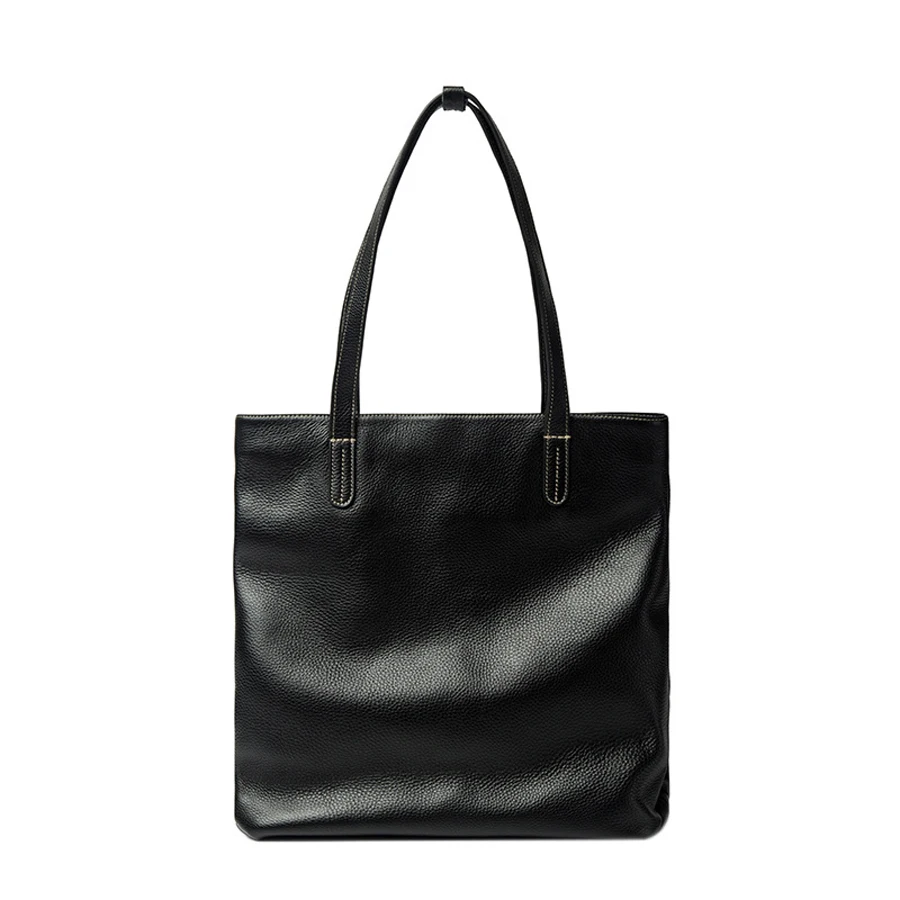 

Genuine Leather Bag Women Shoulder Bag Shopping Lady High Capacity Waterproof Parent-Subsidiary Casual Totes Zipper Handbag, Customized