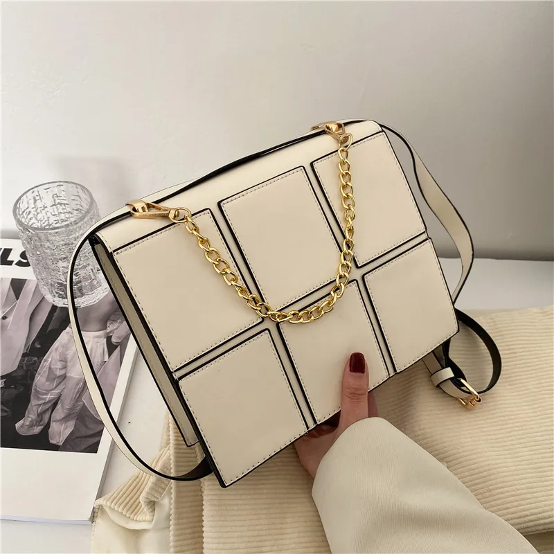 

Factory direct Italy designer bag stitching quilted lattice armpit crossbody bag for women