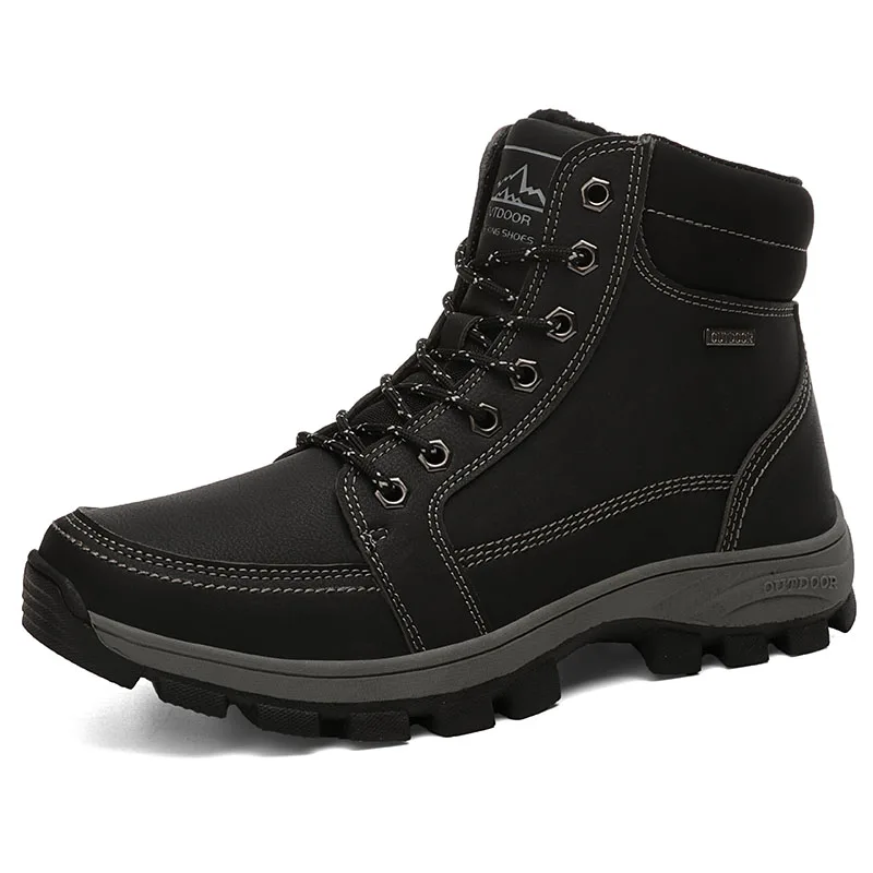 

Outdoor Sport Leisure Leather shoes Snow Men Boots OEM cotton boots for men casual men's shoes boots, Blue
