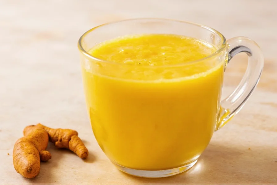 Turmeric root, powder, and black pepper on wooden cutting board for weight management drink preparation