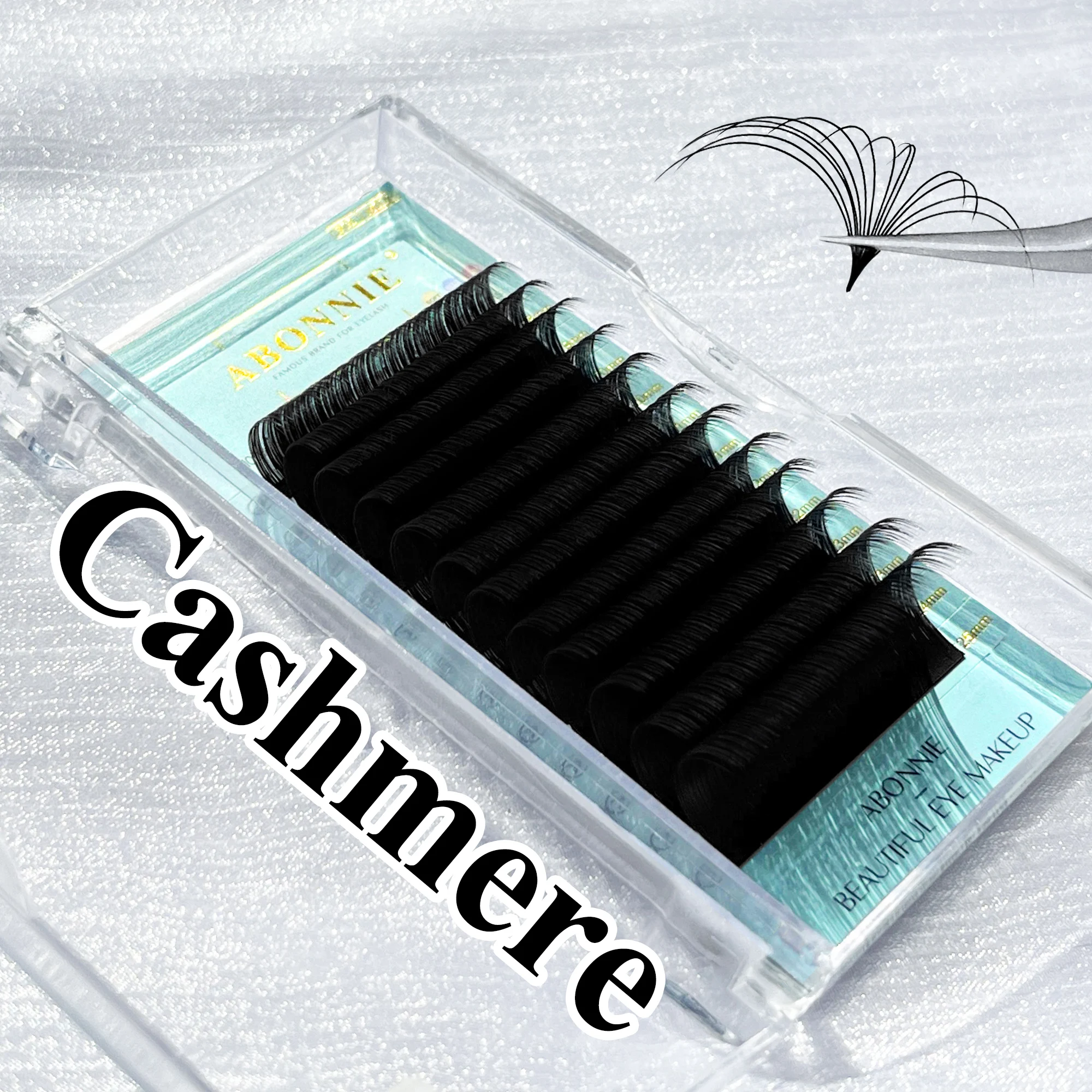 Abonnie Dark Matte Volume Eyelash Extensions