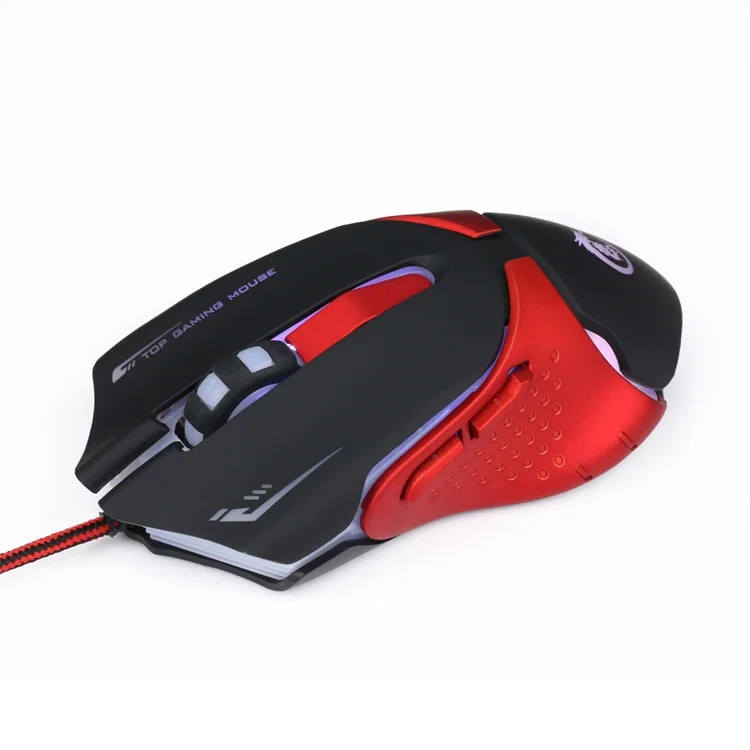 

China supplier sales high quality cheap usb wired gaming mouse wired, Blackred