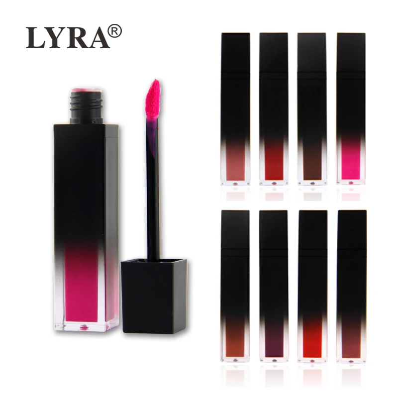 

hot selling 8 color non-stick lip gloss long-lasting private label matte liquid lipstick low moq