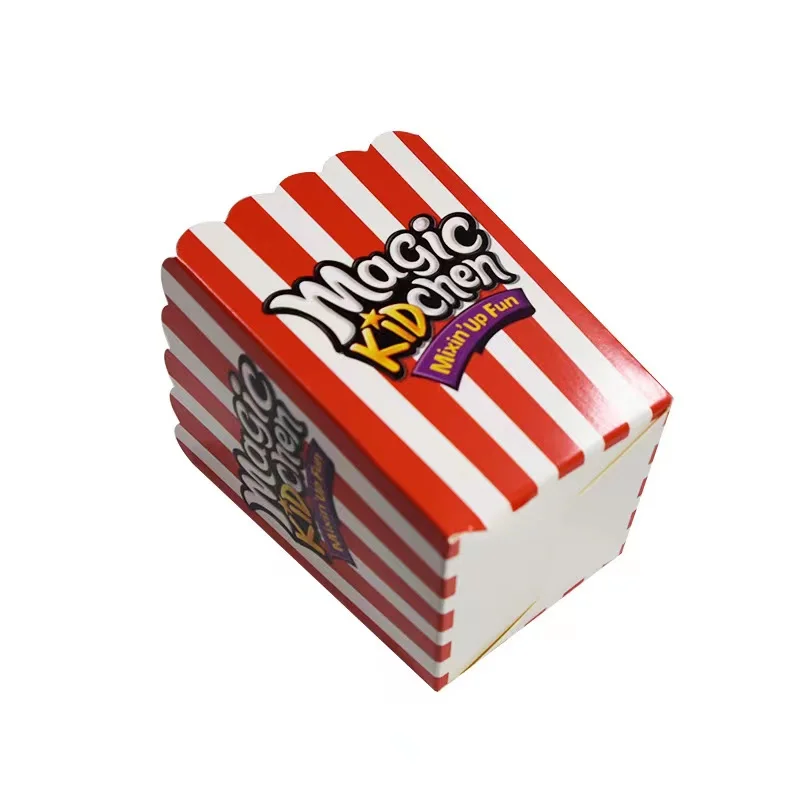 

OEM Take Out Container Fast Food Flip Lunch Box Disposable Kraft Paper Box, Customized color
