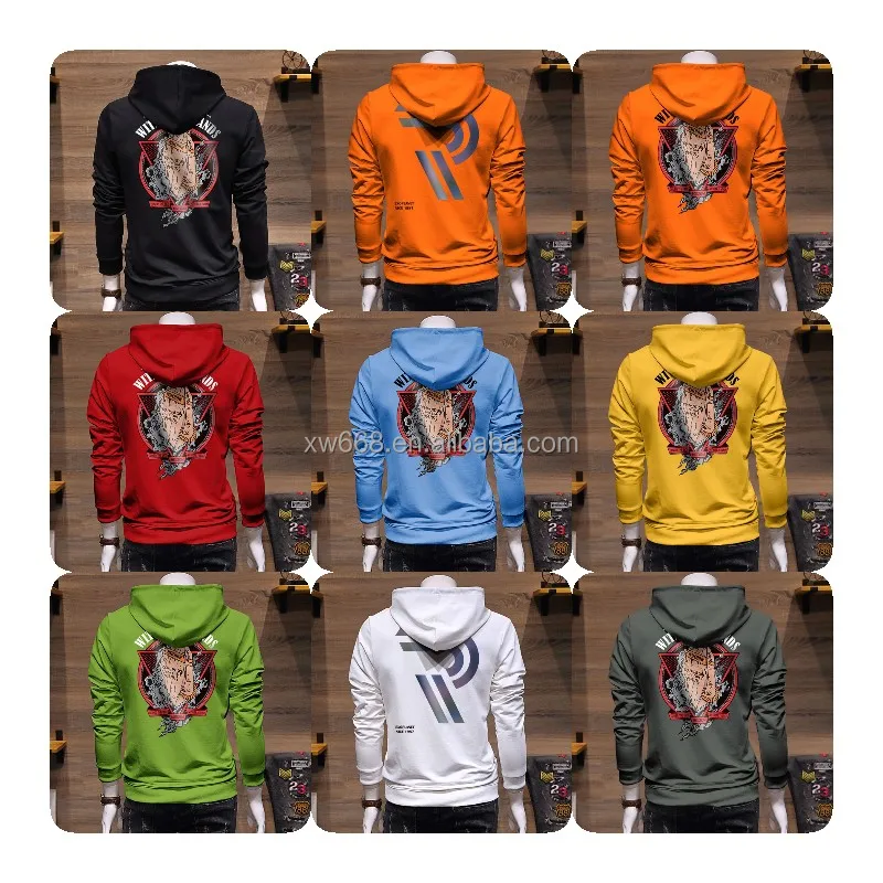 

2022 New Low price Thick multi-color pullover fashion long sleeve trim for men's wool hoodie men's wear, Custom colors