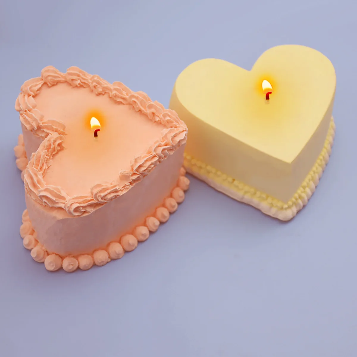 

DIY Three-dimensional Love Cake Chcolate Scented Candle Clay Plaster Decoration Silicone Fondant Mold Baking Pastry Cake Tools