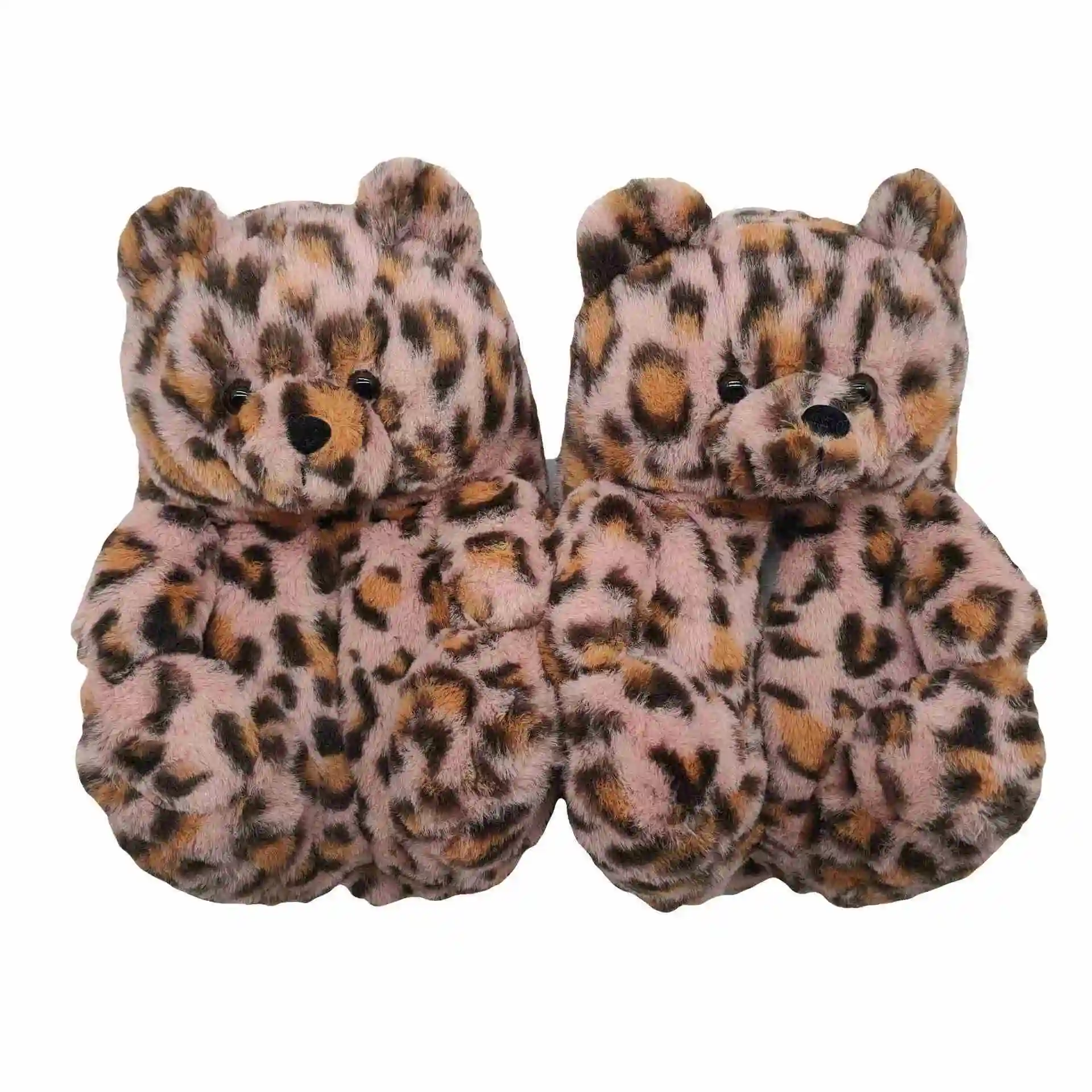 

Warm Women House Cute Bedroom Lovely Plush Fluffy Bed Animal Fur Slippers, Picture
