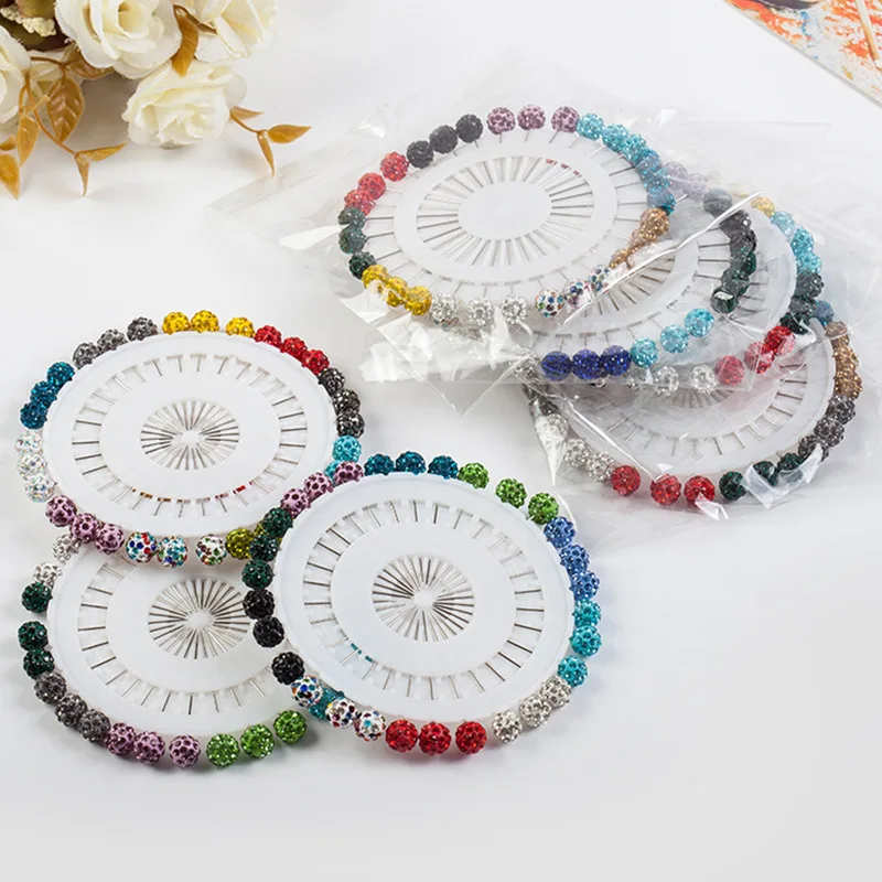 

CMX762 10mm Crystal Ball Muslim Brooch Hijab Scarf Pins Scarf Clips Wedding Pin For Women, Picture