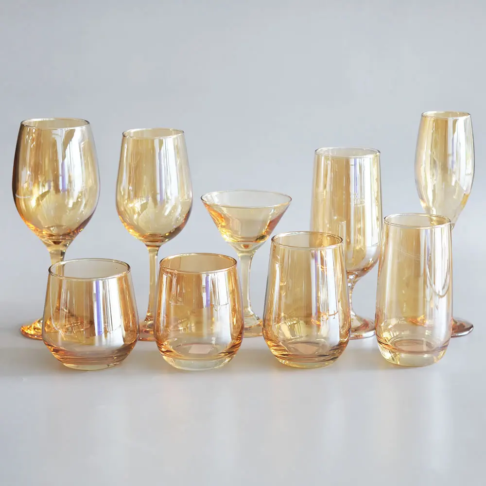 

Rose Gold Electroplated Personalized Wine Glass Goblets Glass Drinking Champagne Whisky Glass Cup