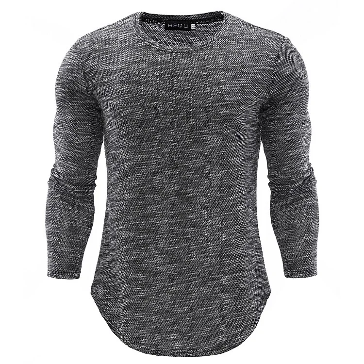 

Men's Lightweight T-shirt Standard European Size O-Neck Casual Men's Long Sleeve T-shirt