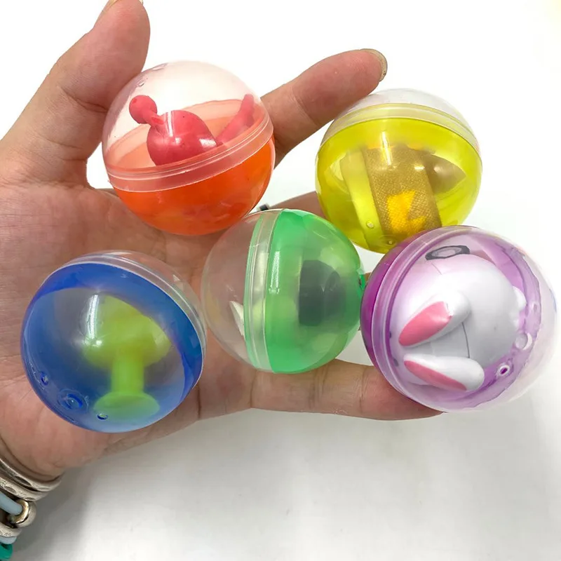 50mm Funny Children Toys Capsule Plastic Empty Eggshell Rainbow Color ...