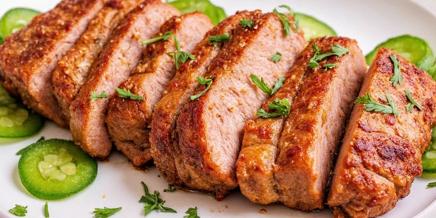 Chef applying a dry rub to pork shoulder