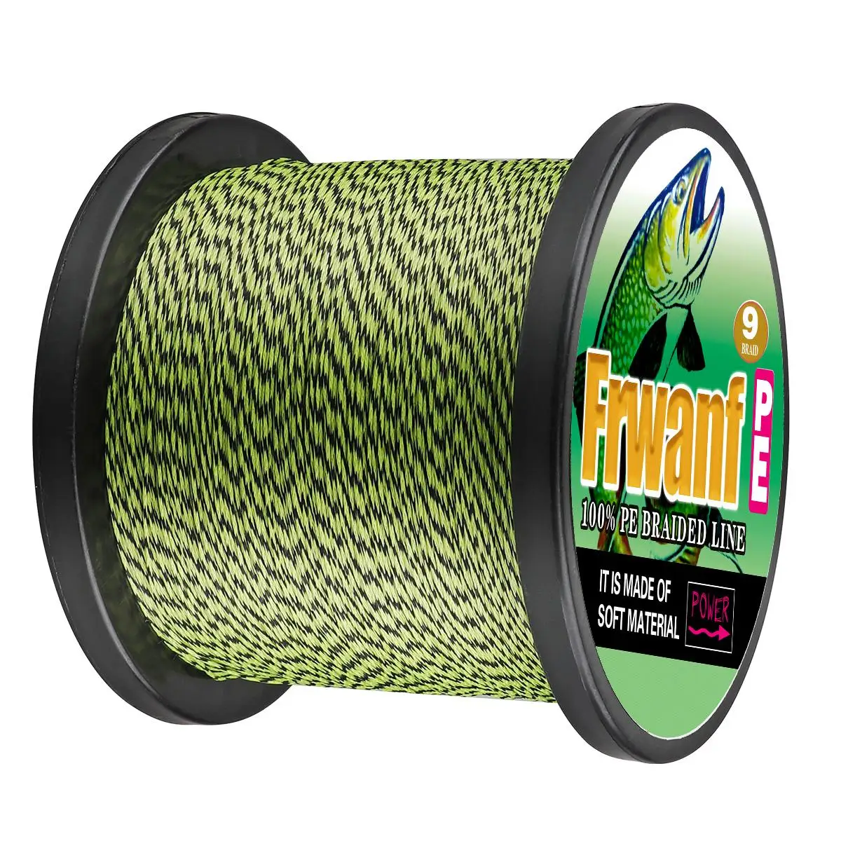 

Roundest New style two color mixed colorfast Multifilament 9 Braid Fishing Line, Doubles