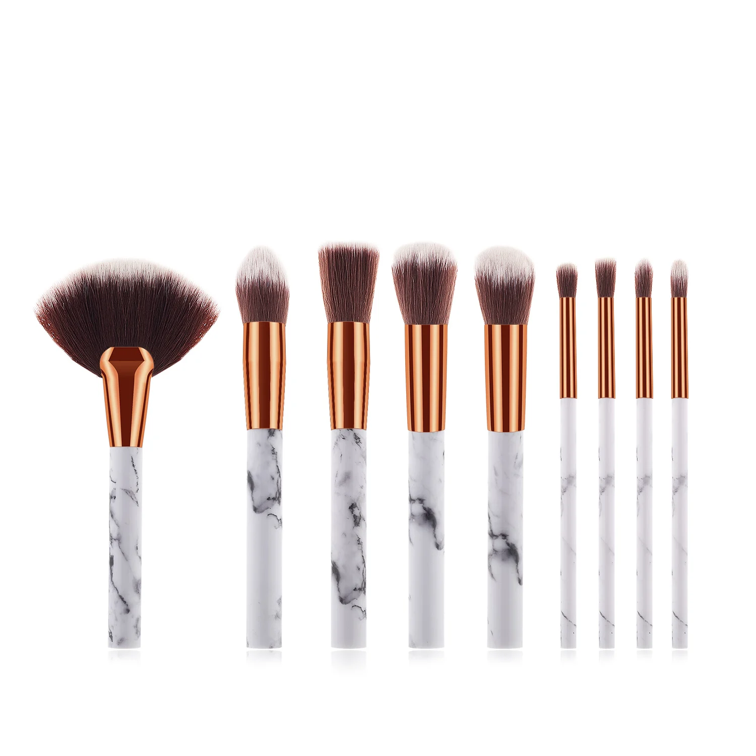 

Makeup brush marble high quality custom logo cosmetic kit