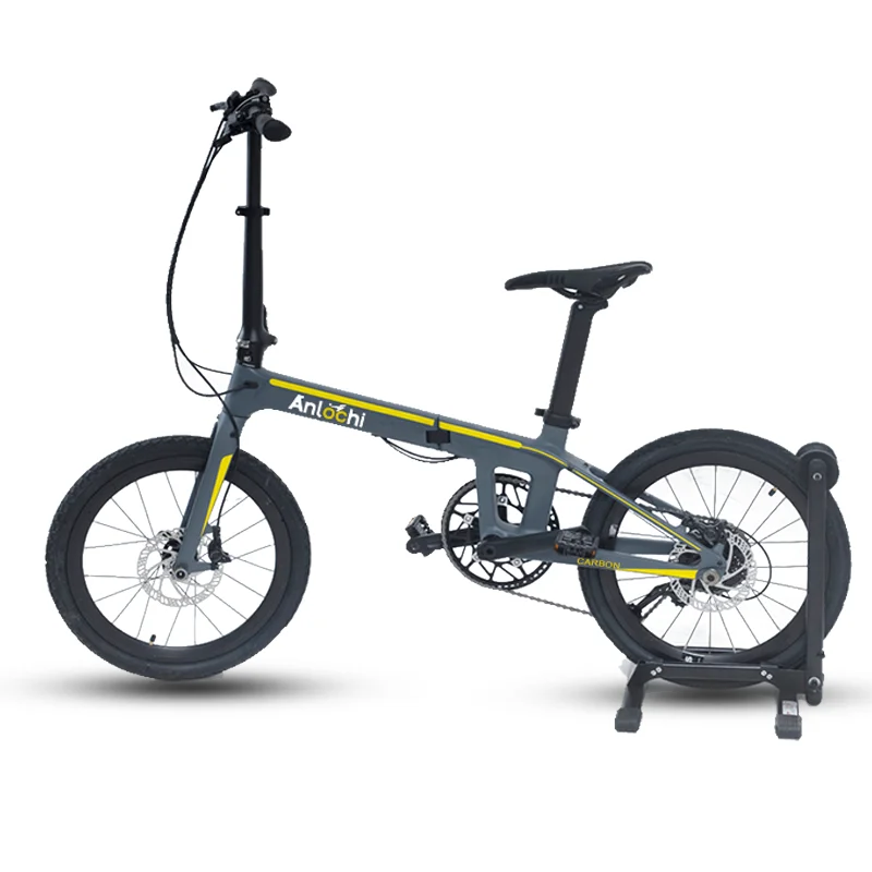 

ANLOCHI super light weight 20 inch shimano 9 speed carbon fiber folding bike small bicycle for adult