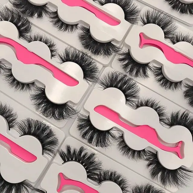 

25mm mink eyelash wholesale lashes3d vendor with logo custom eyelash packaging