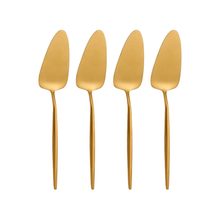 

Wholesale 18/8 Stainless Steel Gold Cake Serving Set, Professional Shovel Server