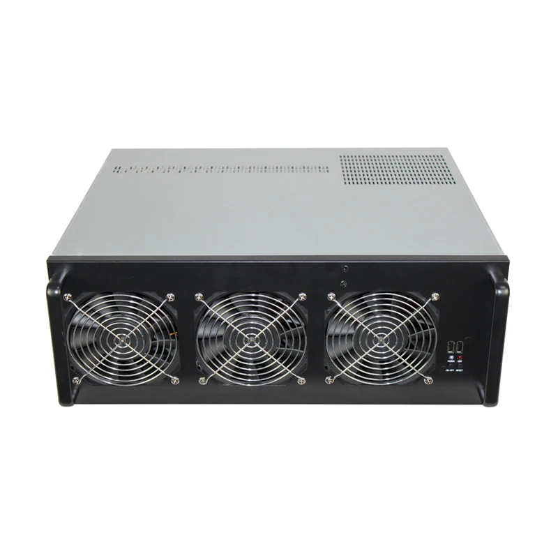 

Low Price ETH 4U 6GPU barebone FULL SET mining rig ethereum mining case frame with ONDA motherboard usb miner