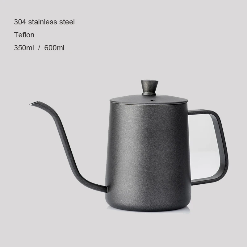 

Gooseneck Kettle Pour Over Coffee Kettle with Thermometer Tea Pot with Triple Layered Base Anti-Rust Design for all Stovetops, Black