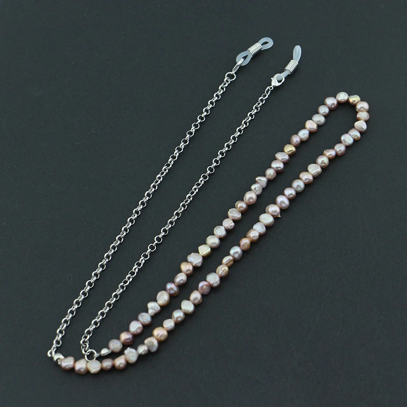 

Hot Sale Fashion Freshwater Pearl Glasses Chain Glasses Rope Lanyard Wholesale Face Masking Chain, As pic