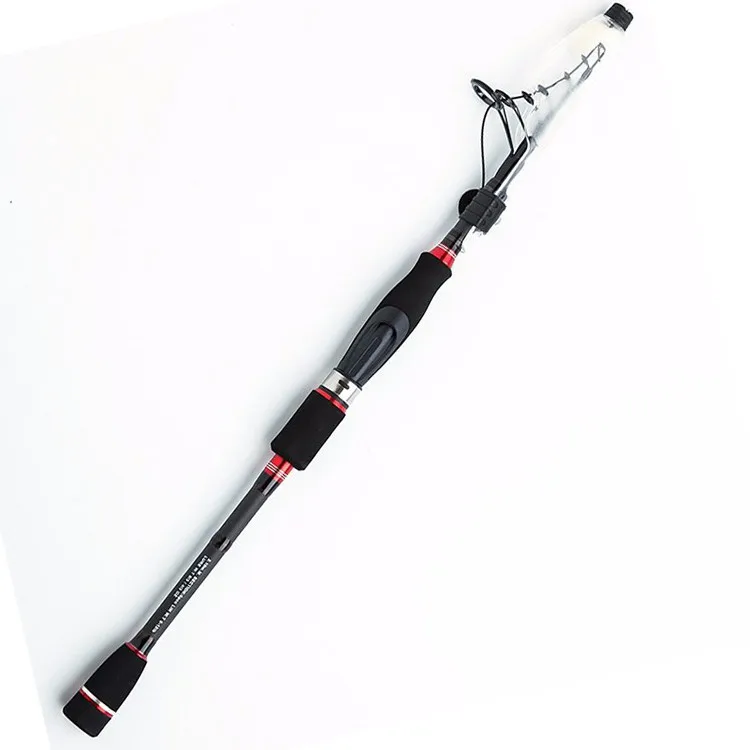 

wholesale2.4m M power fast action telescopic casting pole portable fishing rod