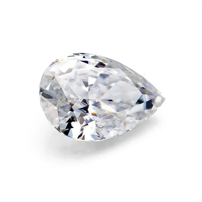

Fine Jewelry Super White D Color VVS GRA Certified 0.3-5 Carat Loose Gemstone Pear Cut Moissanite