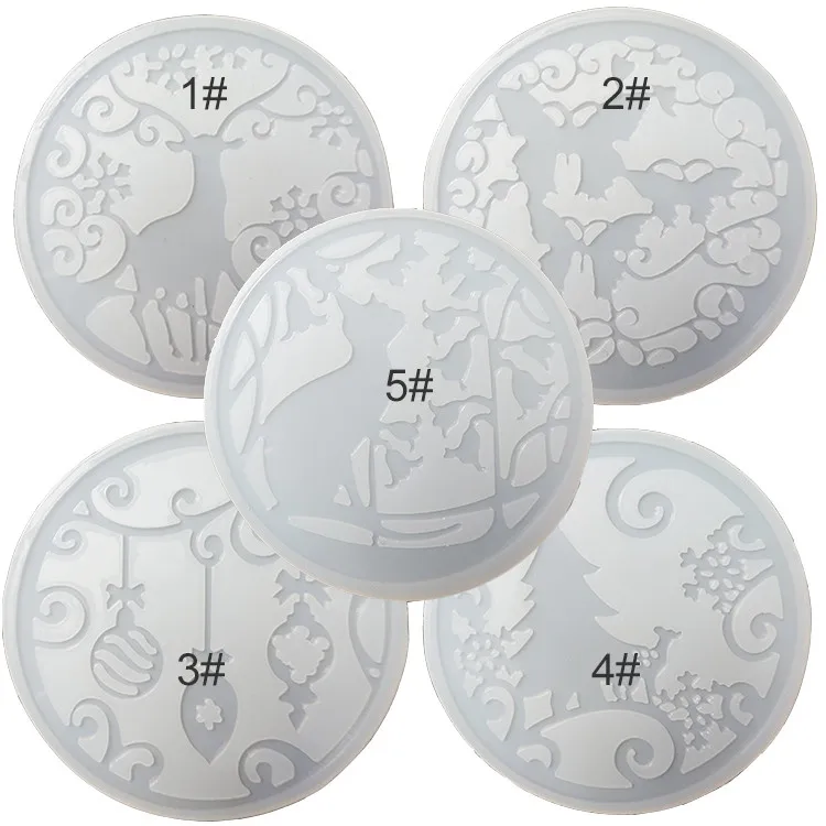 

Y2564 DIY Handmade hollow sika deer Resin relief silicone mould, Random