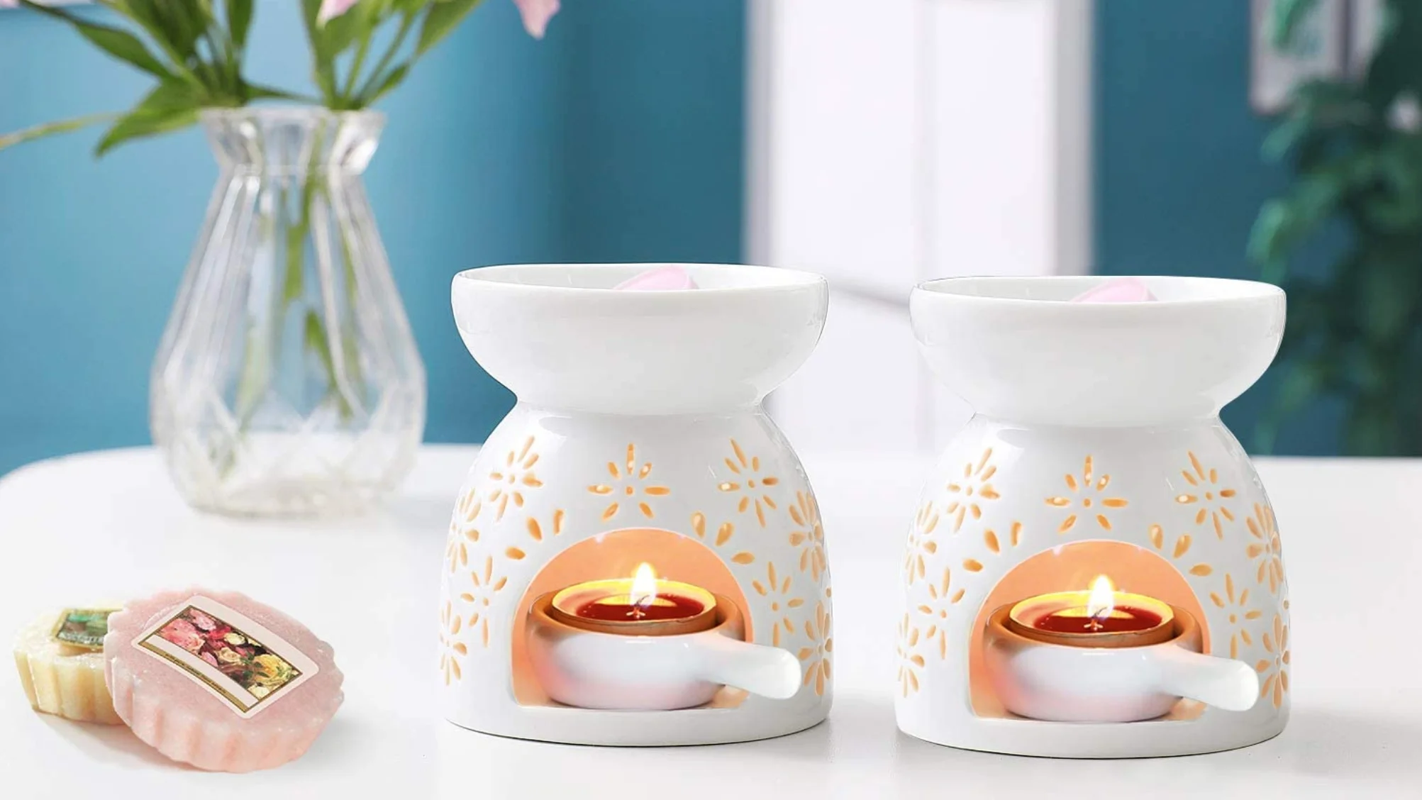 Ceramic Tealight Candle Holder Essential Oil Incense Aroma Diffuser