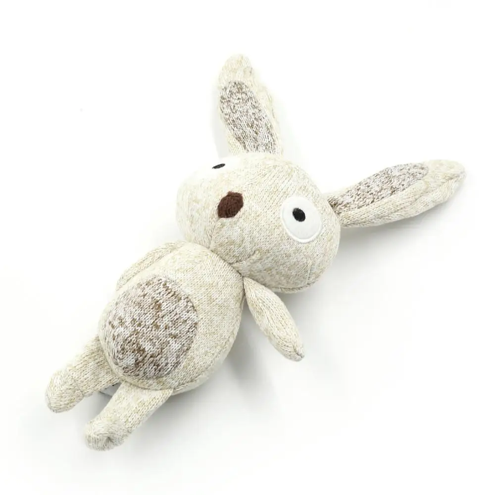 

China manufacturer squeaky plush bunny dog toys for chew, Gray