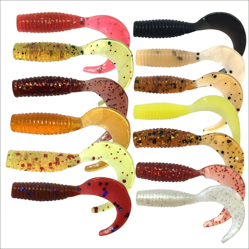 

Topline Tackle Tpr Minnow T-Tail Mini Zman Soft Lure Fishing Cheap Soft Worm Small Realistic Trout Lure Soft Baits Wholesale, Picture color. ( small color difference is possible.)