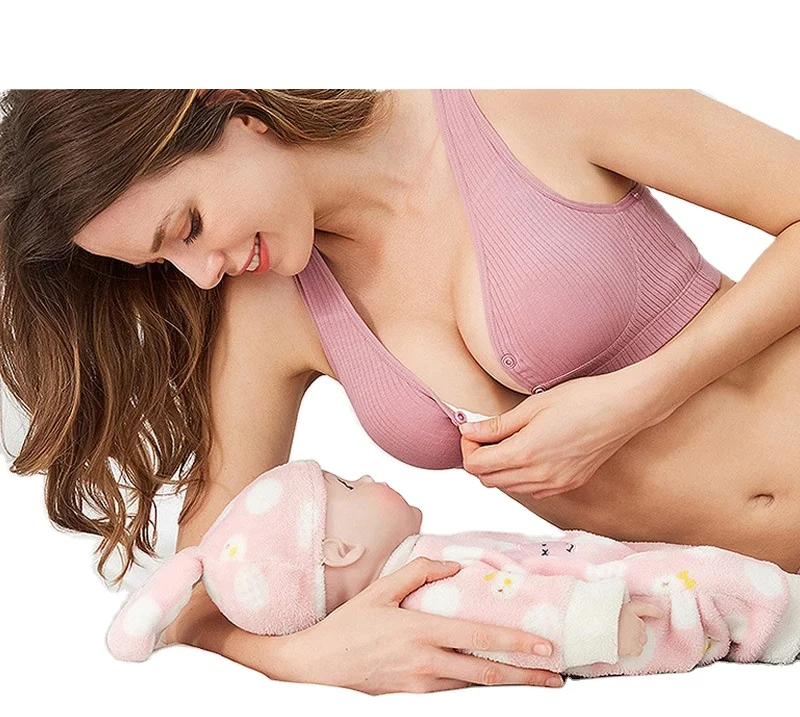 

The front button is designed modal bras convenient breastfeeding maternity wholesale fashion women nursing bra