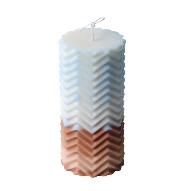 

Cylindrical silicone candle resin mold DIY candle holder aromatherapy plaster for craft decoration, Random