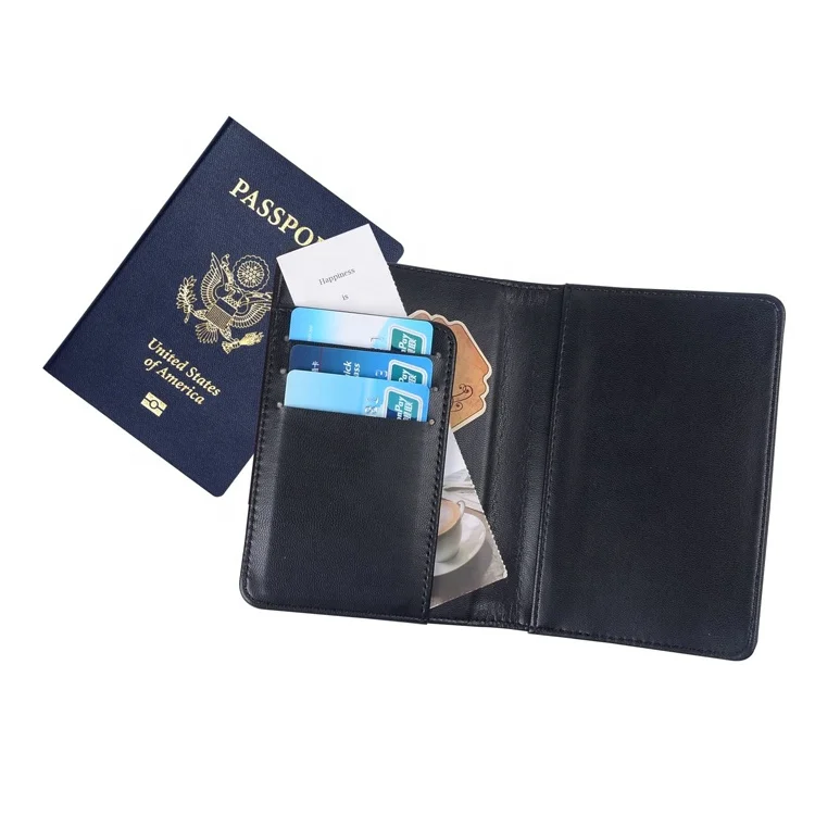 

Wholesale professional leather passport visa credit cards cover holder