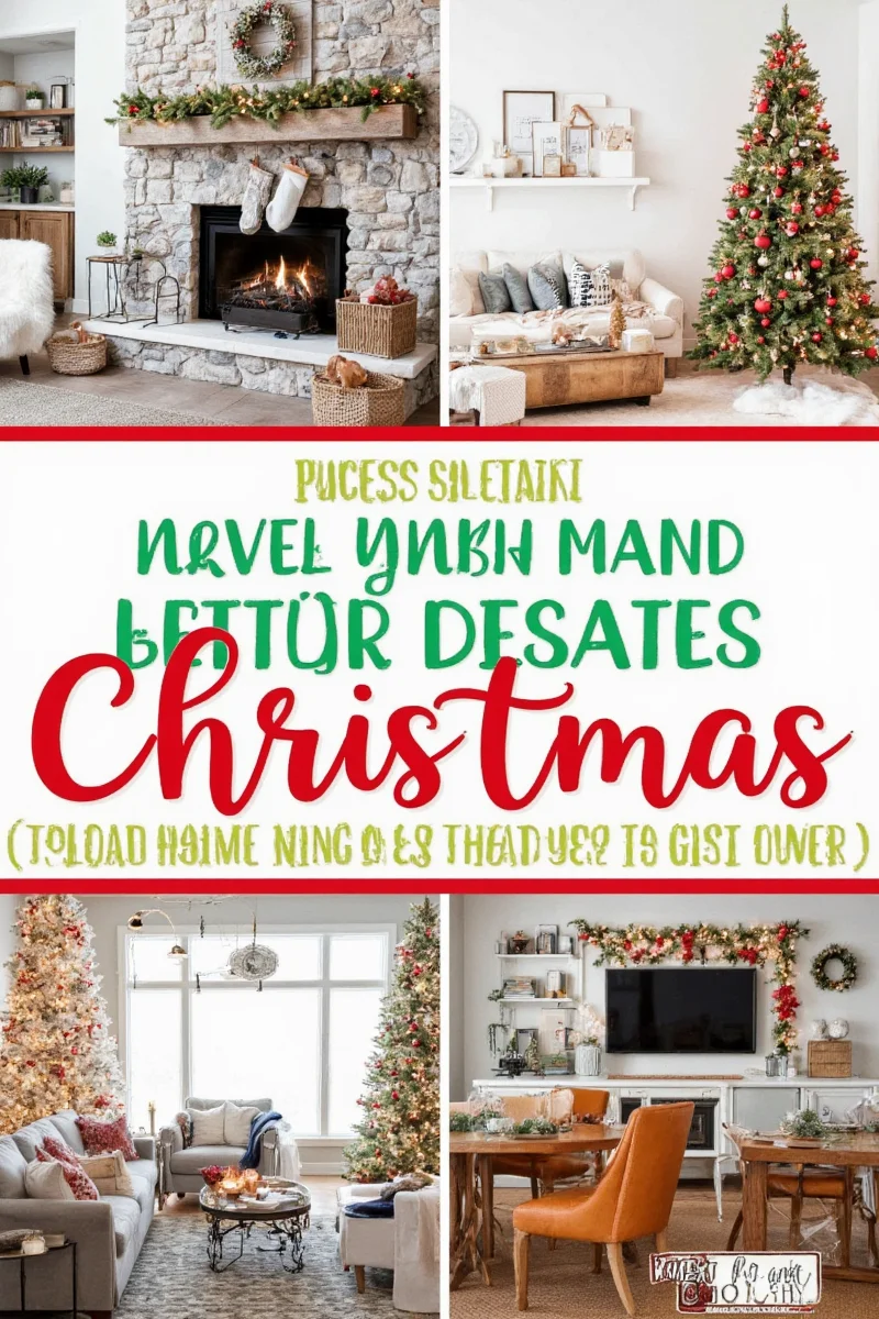 Vintage ornaments on tree