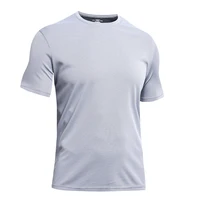

2019 Spot polyester spandex fitness shirts cheap short sleeve sports t shirts men's quick dry sport tops custom