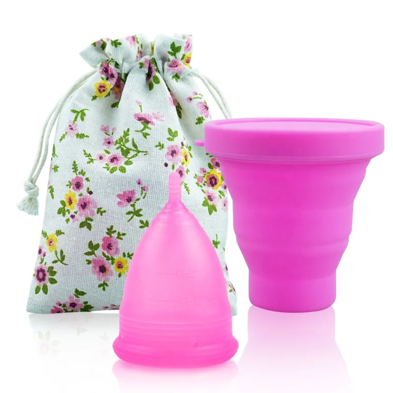 

Menstrual Cup Starter Kit With Sterilizer Of Menstrual Cup And Menstrual Cup Storage Bags, Pink, purple, green,yellow,black, white,red, blue