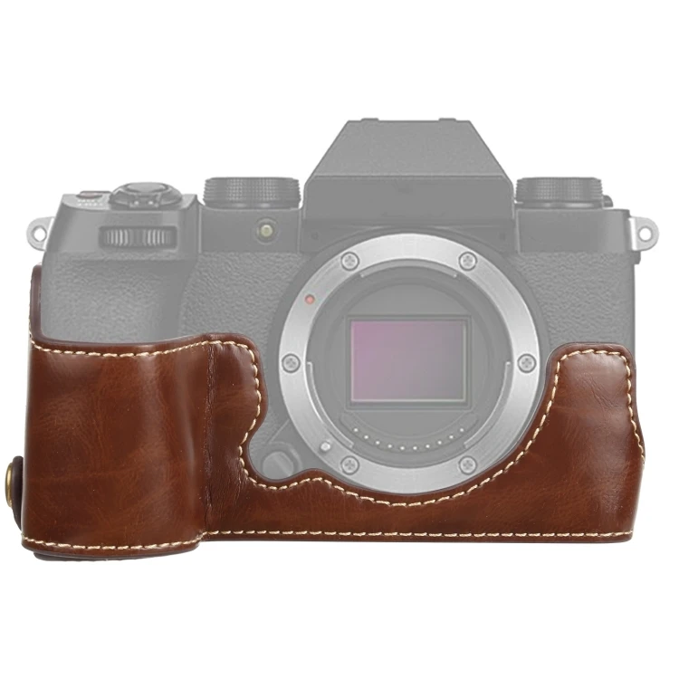 

Wholesale Thread PU Leather Camera Half Case Base for FUJIFILM X-S10