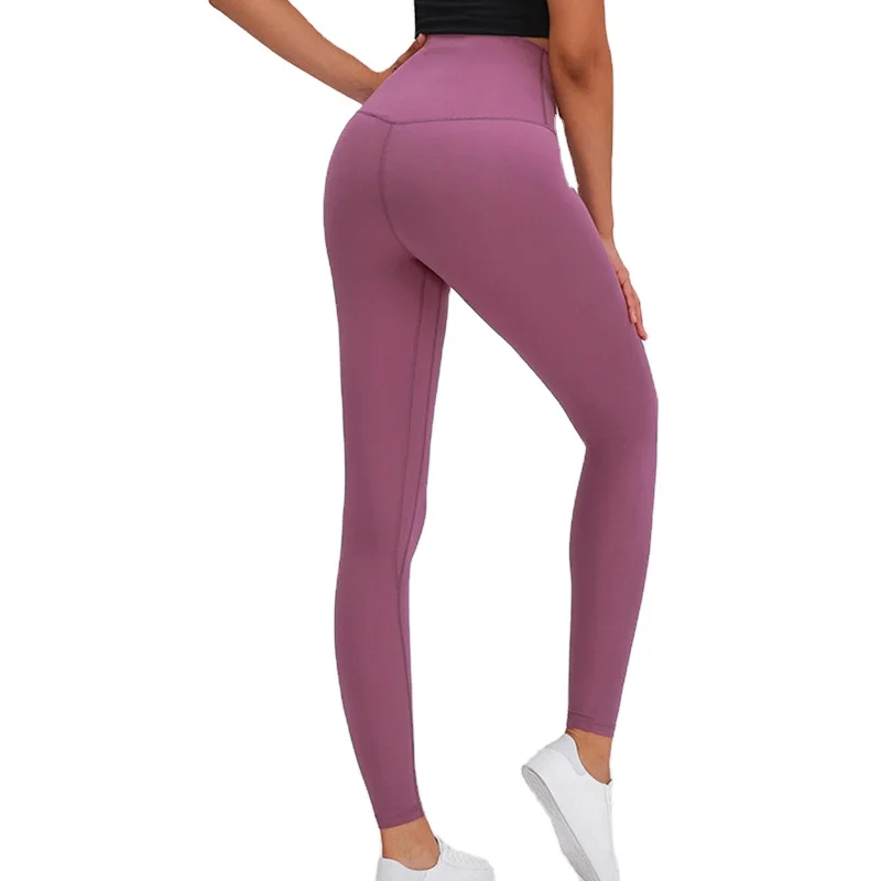 

Supper Soft Naked Feeling Yoga Leggings Women High Waist Tight Workout Pants Push Up Sport Fitness Runing Energy Gym Girl Pants, Customized colors