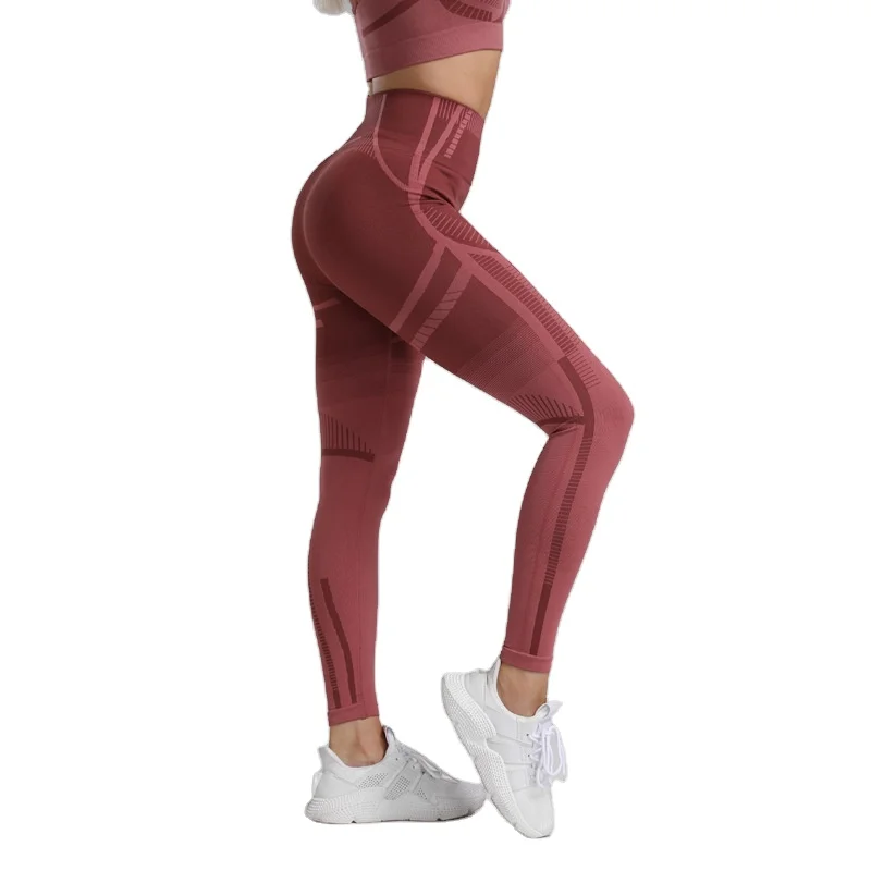 

2020 High Quality Wholesale Fashion Seamless Sportswear Back Hollow-out Quick-dry High-elastic Running Training Tight Yoga Pants