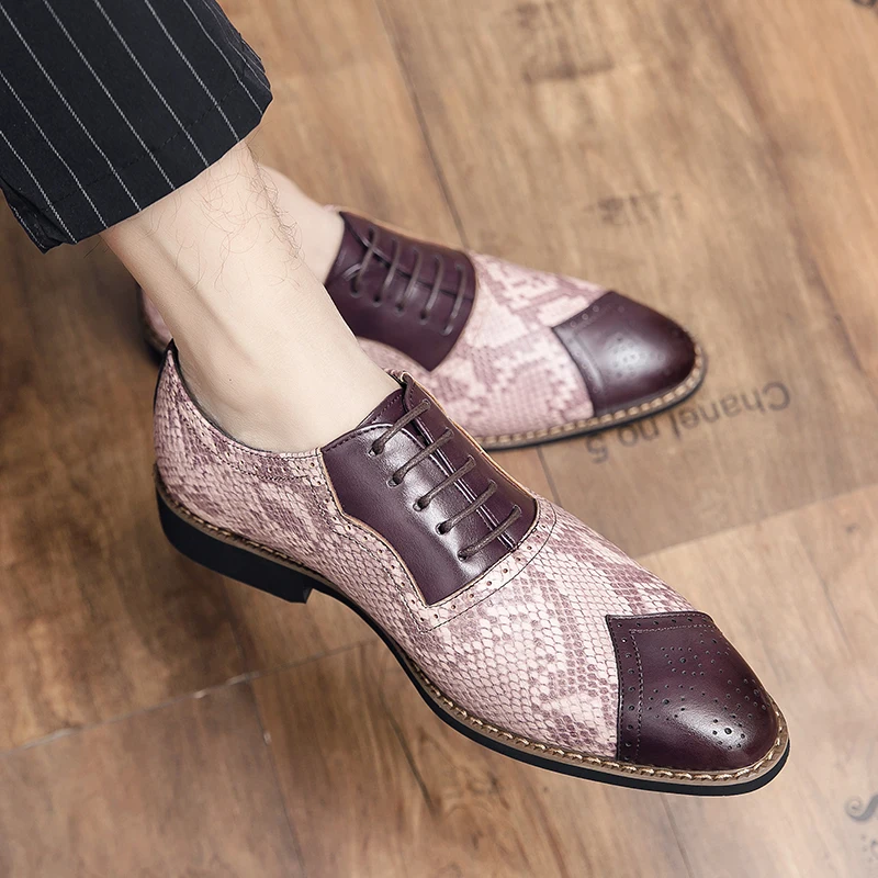 

1109-15 big size men's formal leather dress shoes