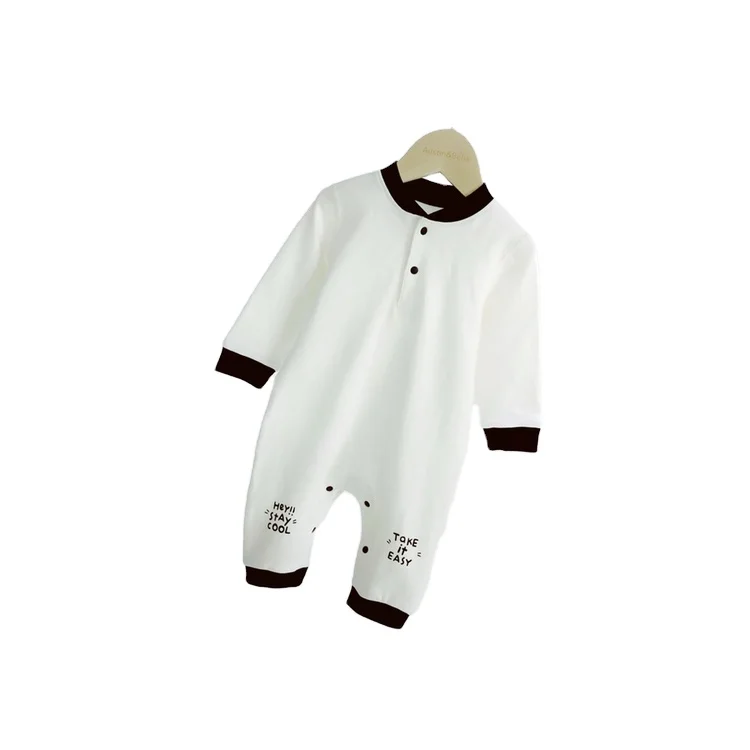 

Custom Cotton Autumn Winter Sublimation Toddler Infant Baby Onesie Newborn Baby Clothes, White