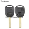 2 button blank remote key shell case with short shell Toy48 blade for Lexus is250 key cover