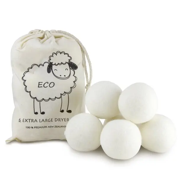 

6 Pack XL 100% Pure organic Wool Dryer Ball with cotton bag packing, Custom color