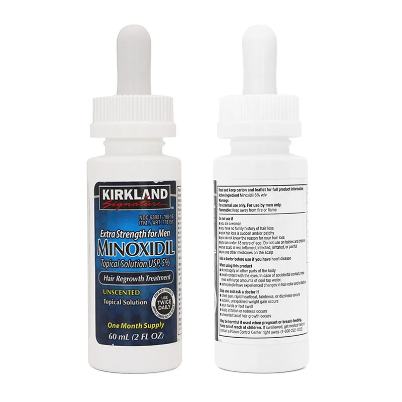 

kikland minoxidil liqual 5% Biotin Collagen Extra Strength private label hair growth serum