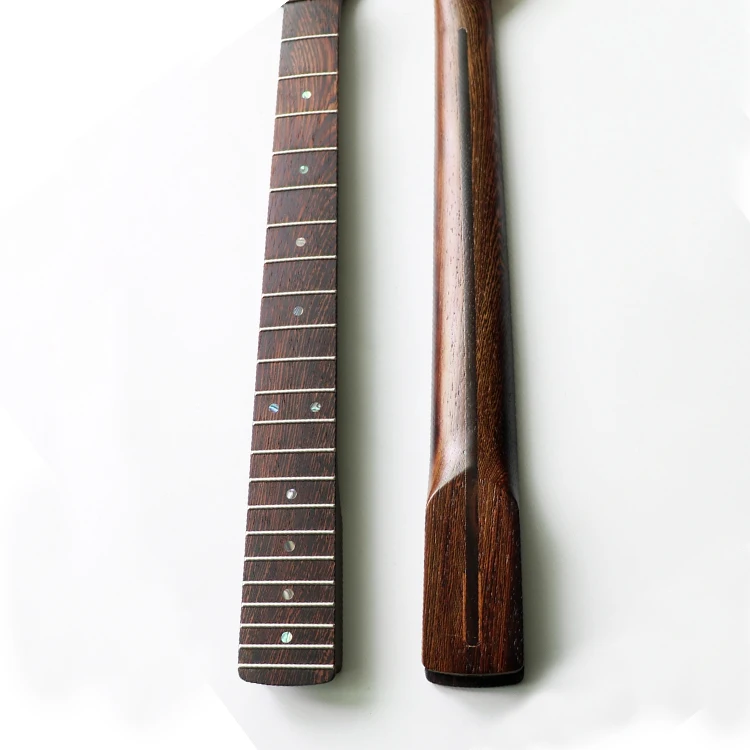 

Custom 22 Frets Diy neck guitar 9.5 Inch Radius Unfinished ST TL Bank Wood Wenge Neck with Paddle Headstock, Nature