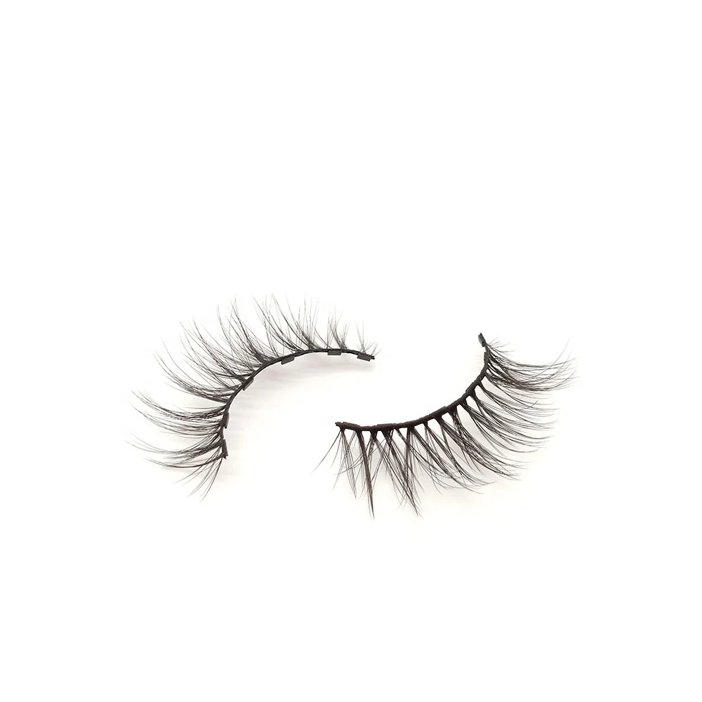 

Cheapest premium 3D 15mm silk magnetic eyelashes, Natural black eyelashes